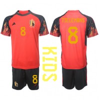 Belgium Youri Tielemans #8 Replica Home Minikit World Cup 2022 Short Sleeve (+ pants)